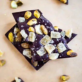 Wildwood Ginger Pistachio Chocolate Bar