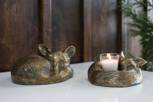 Sleepy Fox Statue