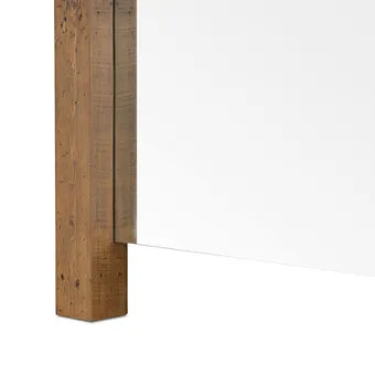 Reclaimed Wood Floor Mirror