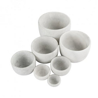 Marble Nesting Bowls. Set of 7