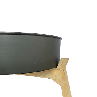 Black Tray Plant Stand - FLOOR MODEL